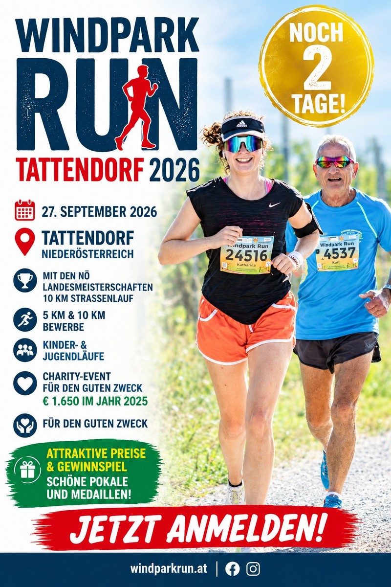 Letzte Informationen EVN Windpark Run 2026